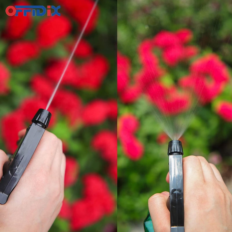 OFFIDIX Glass Spray Bottle,Plant Mister, 0.35L/11.8oz Pressure Watering Can with Adjustable Nozzle Watering Handheld Bottles for Garden Plants Cleaning Solutions(Gray - Image 3